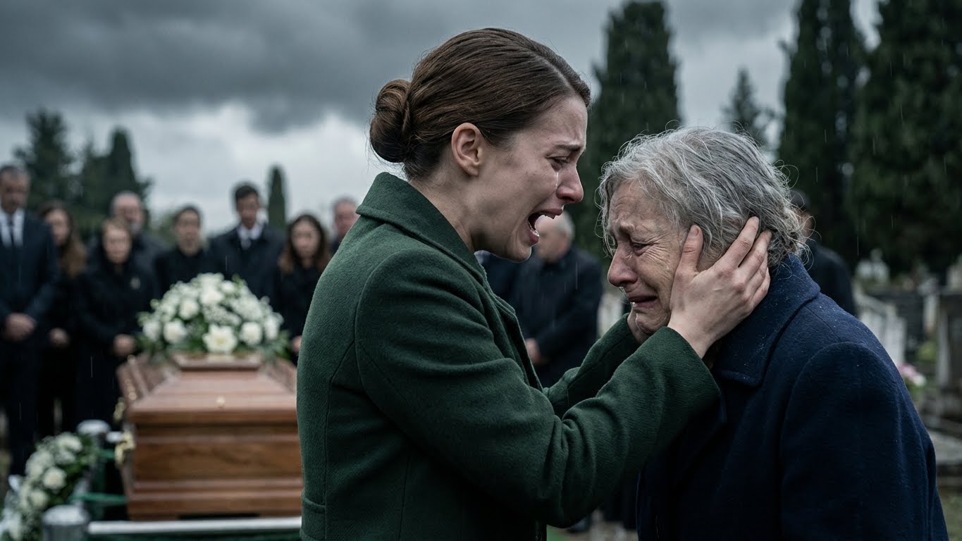 Bei der Beerdigung meines Mannes verkündete meine Tochter vor der Familie, dass ich es verdient habe, im Sarg zu liegen. Ich habe nicht geantwortet. Eine Woche später verweigerte ich ihr Erbe. Erst dann verstand sie Verrat.