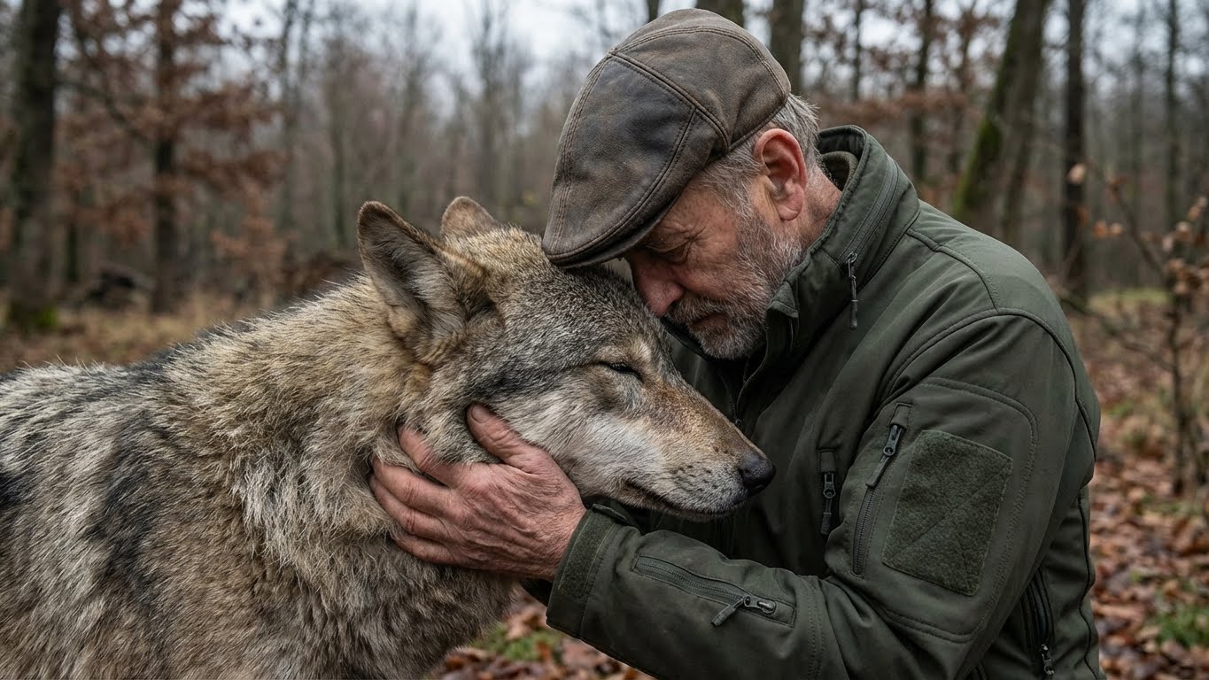 Die Wölfin kam ins Dorf, um nach Nahrung zu bitten, und der Förster hatte Mitleid mit ihr: Zwei Monate später kam sie nicht allein zu ihm