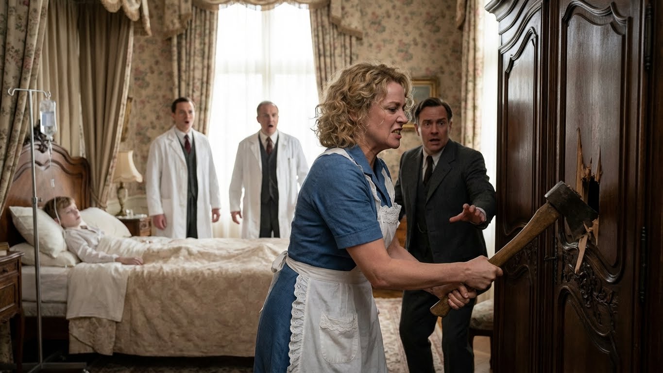 „Der Sohn des Milliardärs kämpfte in seiner eigenen Villa ums Überleben, während die Ärzte hilflos zusahen – ich war nur die Haushälterin, doch ich entdeckte das giftige Geheimnis hinter seinen Schlafzimmerwänden…“