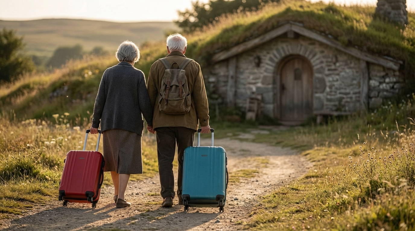 Von ihren Kindern verlassen entdecken sie ein Haus tief im Berg … und was sie dort finden, verändert ihr Schicksal