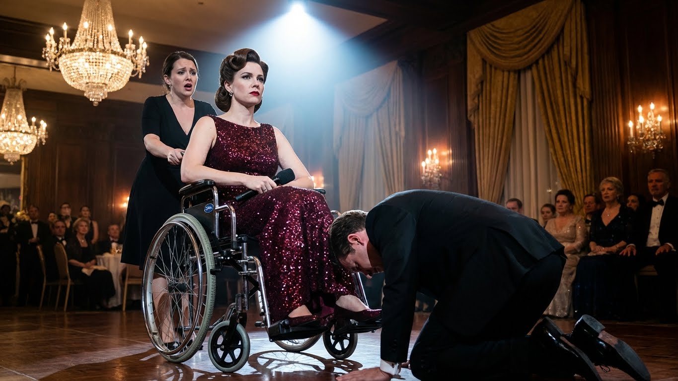 Er weigerte sich, seine behinderte Frau zur Firmen-Gala mitzunehmen — dann betrat sie als Eigentümerin die Bühne und zerstörte ihn …