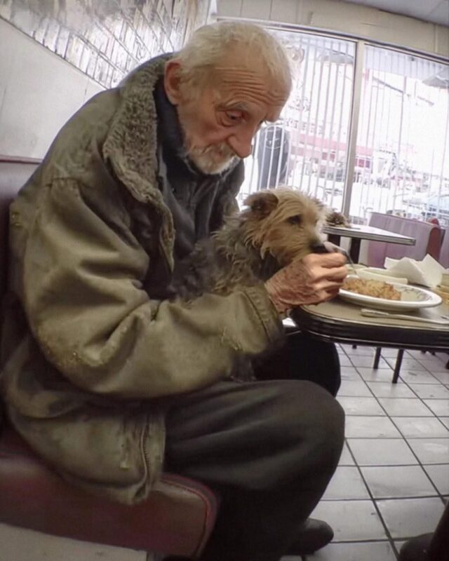 Ich gab einem pleite alten Mann ein kostenloses Abendessen – am nächsten Morgen ließ etwas an meiner Tür mein Herz stehen!