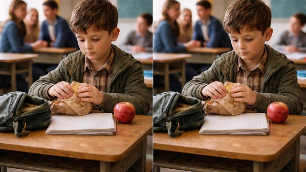 „Was isst du heute — Schafskäse oder Quark?“ — lachten die Klassenkameraden über den Jungen vom Land, bis die Lehrerin eingriff und etwas tat, das sie alle bitter bereuen ließ…  Source: https://81hiphop.com/was-isst-du-heute-schaf