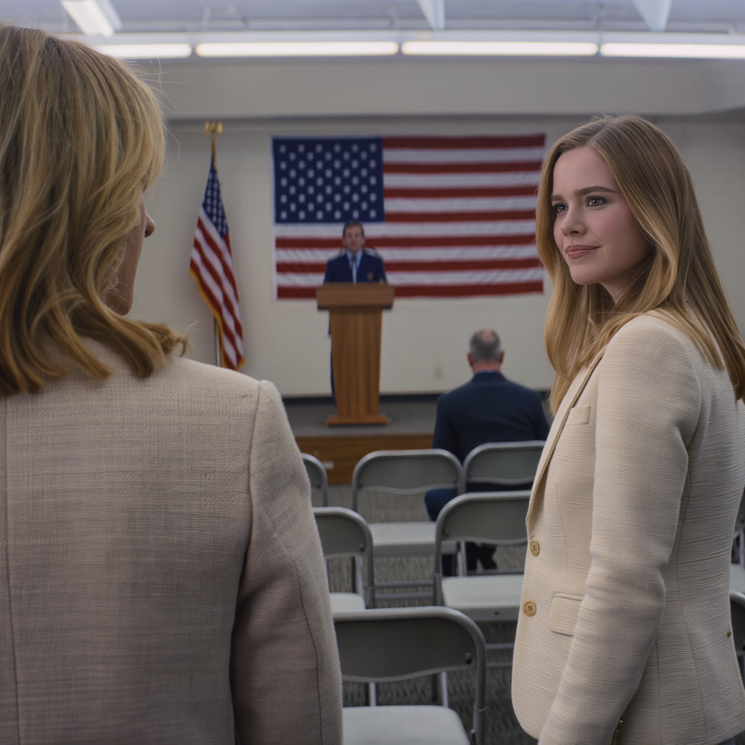 At the auction at City Hall, my daughter gave a soft laugh and whispered, “Say goodbye to your house,” her hand resting on her husband’s arm like she’d already won. I didn’t argue. I just sat in the fifth row, breathing in weak coffee and the flip of glossy catalogs. When the auctioneer read my exact address, I calmly raised my paddle… and her face changed instantly.