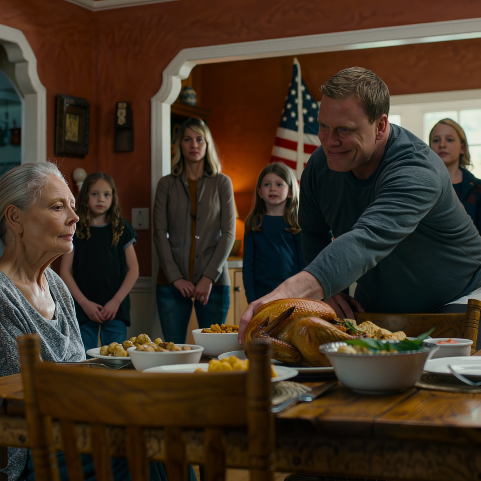 I was dining with family when my son-in-law shouted, “Is this useless old woman going to eat everything again?” The table laughed. I slowly stood up, wiped my mouth, and whispered, “Excuse me.” The next morning, the bank called him with devastating news.