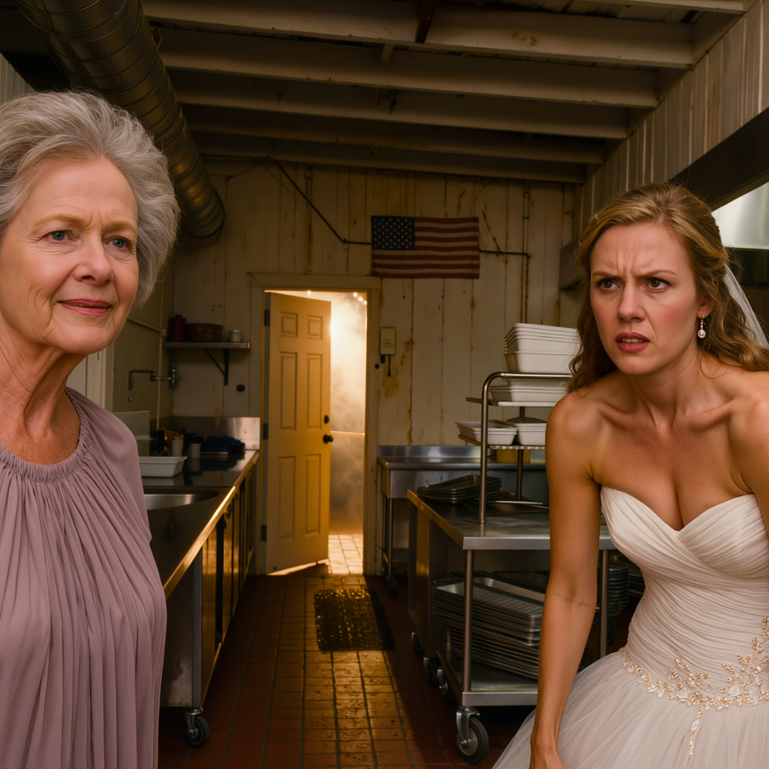I paid for my son’s entire wedding, yet when I arrived there was no place card, no greeting, they shoved me into the kitchen on a folding chair beside a food cart, listening to the toasts like they were meant for someone else. The bride looked straight at me and said, “it’s to match the photo concept.” I swallowed it all, stayed quiet until the moment they raised their glasses. Then I decided to pull back three things that would make the whole room tilt.