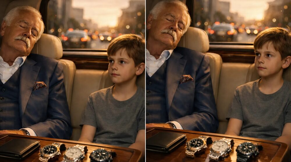 Der Geschäftsmann tat so, als würde er schlafen, um den Sohn seines Fahrers zu überprüfen, und ließ absichtlich die Brieftasche mit dem Geld zu dessen Füßen fallen  Source: https://81hiphop.com/der-geschaeftsmann