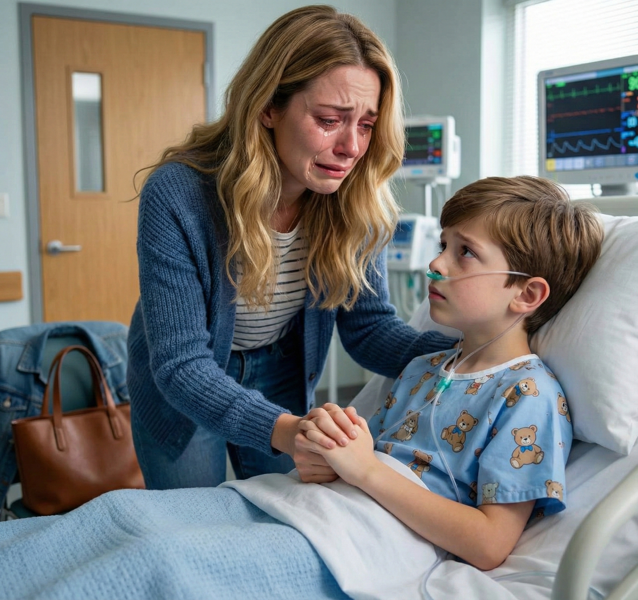 Mein Sohn lag nach einem Unfall auf der Intensivstation, als meine Mutter mich anrief und sagte: „Morgen ist die Geburtstagsparty deiner Schwester.“„Stell sicher, dass du beim Vorbereiten hilfst.“Ich sagte: „Ich kann nicht.“„Das ist nicht der richtige Zeitpunkt.“Sie erwiderte: „Wenn du nicht kommst, breche ich den Kontakt zu dir ab.“Ich legte auf und löschte ihre Nummer. Am Tag der Party wachte mein Sohn auf und sagte: „Mama… ich habe mich verletzt wegen Oma…“