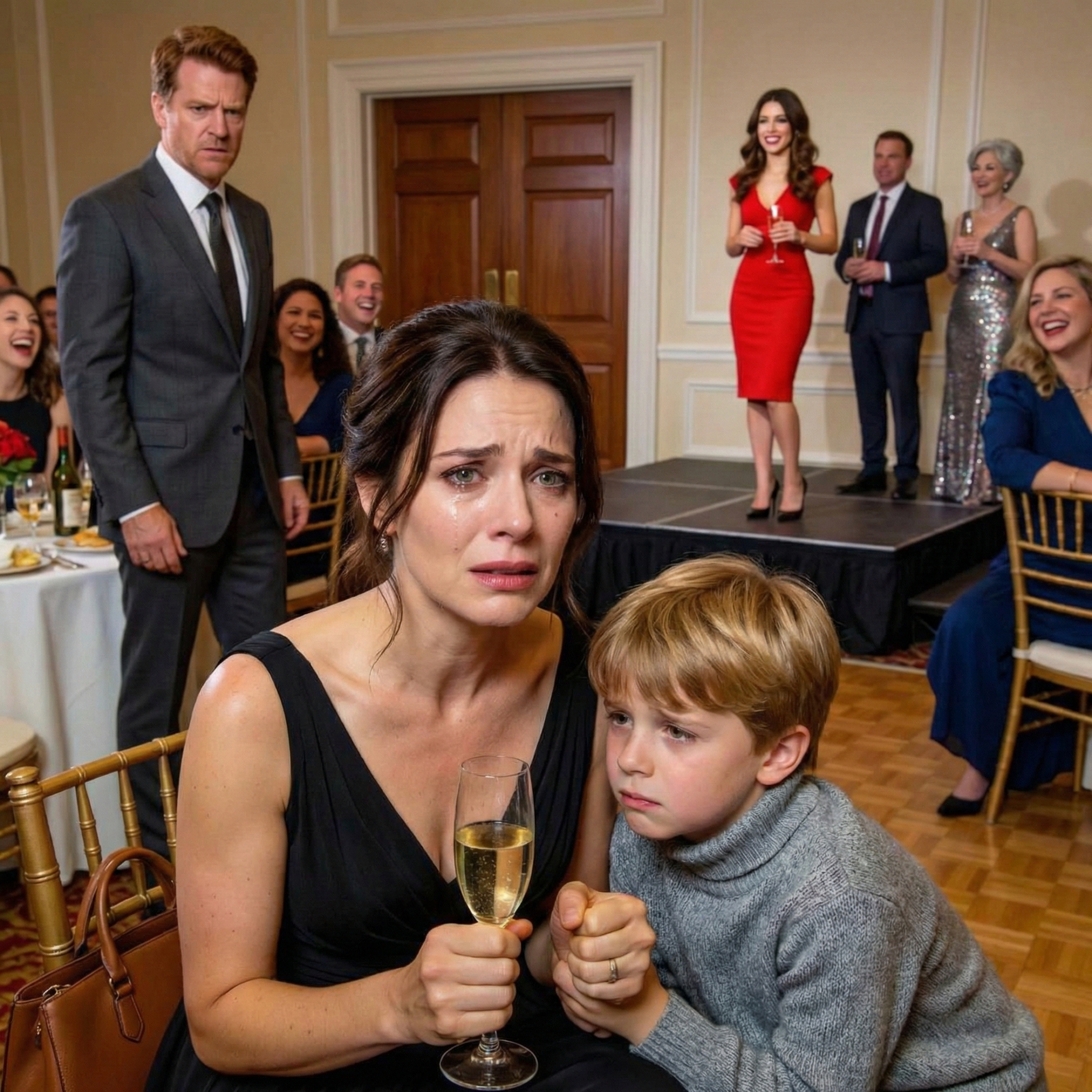 Auf der Beförderungsparty meiner Schwester sagte sie: „Meine Schwester nennt sich selbst ‚Unternehmerin‘, aber eigentlich arbeitet sie nur allein von zu Hause aus.“ Der Raum lachte. Meine Mutter nippte an ihrem Wein und sagte: „Sie ist ledig und nutzlos.“ Ich schwieg. Dann stand ein Mann in der Nähe auf. Ein Satz später herrschte im Raum Stille.