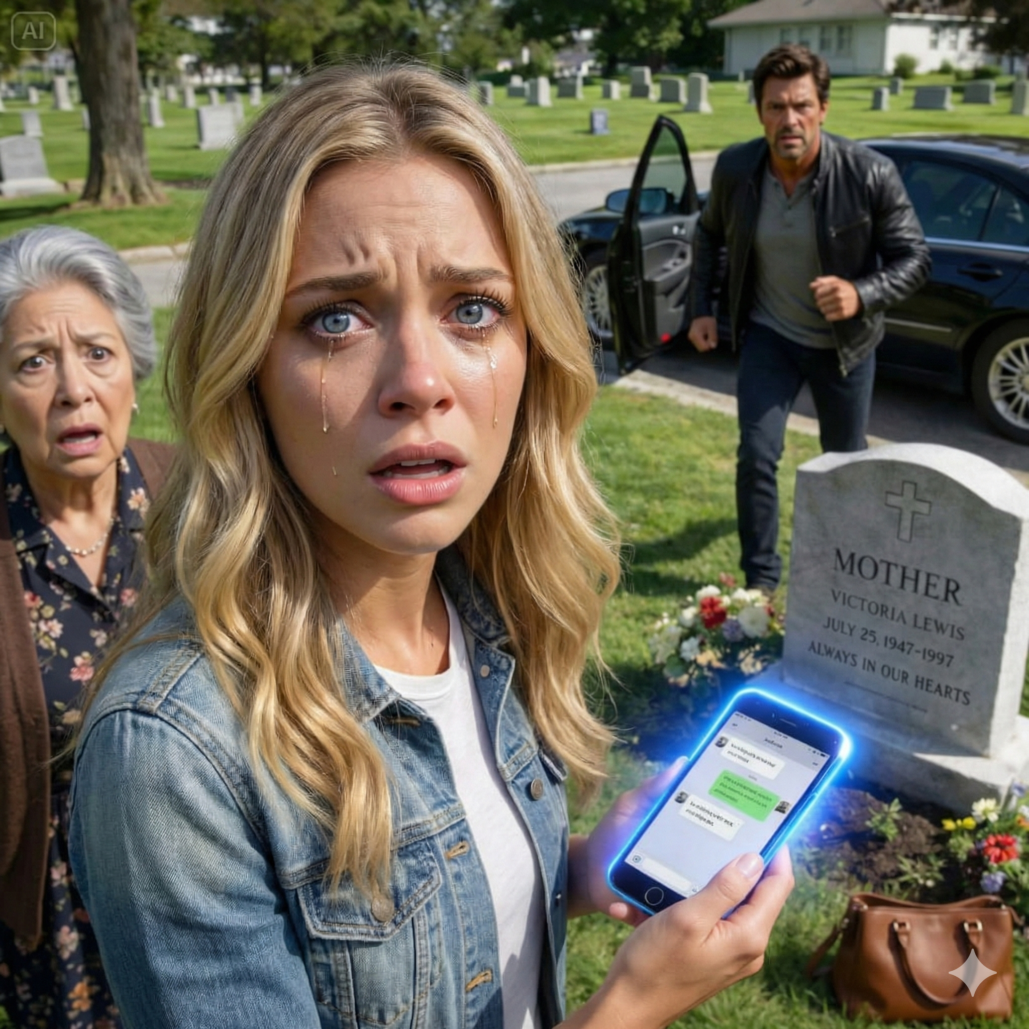 Mein Mann verließ die Beerdigung meines Vaters, um mit seiner Geliebten zu verreisen. Doch um drei Uhr morgens erhielt ich eine Nachricht von meinem Vater: „Meine Tochter, ich bin es – dein Vater. Komm sofort und ganz leise auf den Friedhof.“