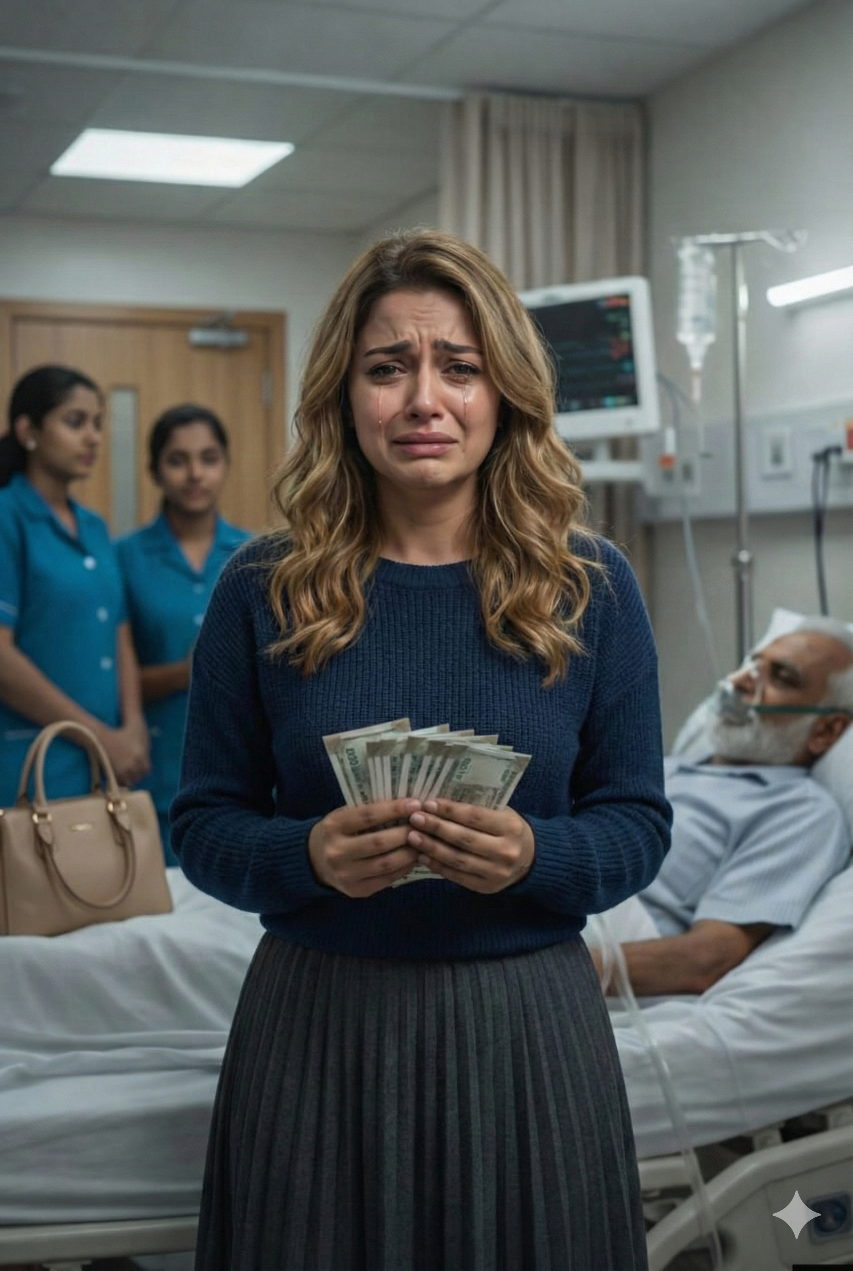 Als mein Mann nach einem schweren Autounfall ins Krankenhaus eingeliefert wurde, fiel mir auf, dass die ältere Frau im Nachbarbett völlig allein war. Niemand besuchte sie, niemand brachte ihr etwas zu essen. Also begann ich, ihr dreimal täglich Mahlzeiten mitzubringen. Eines Tages drückte sie mir plötzlich einen alten Geldschein in die Hand und sagte etwas, das mich zutiefst erschütterte …