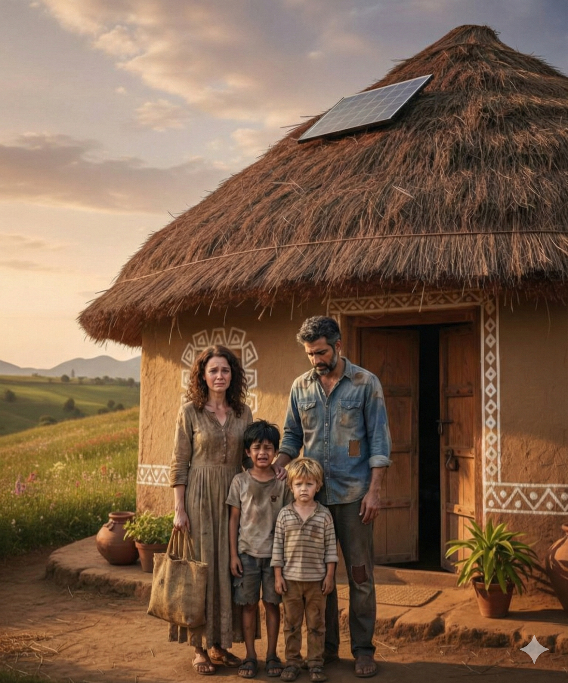 Mit 36 heiratete ich eine Bettlerin, wir bekamen zwei Kinder – doch eines Tages fuhren drei Luxusautos vor und enthüllten ihre wahre Identität. Das ganze Dorf war schockiert.