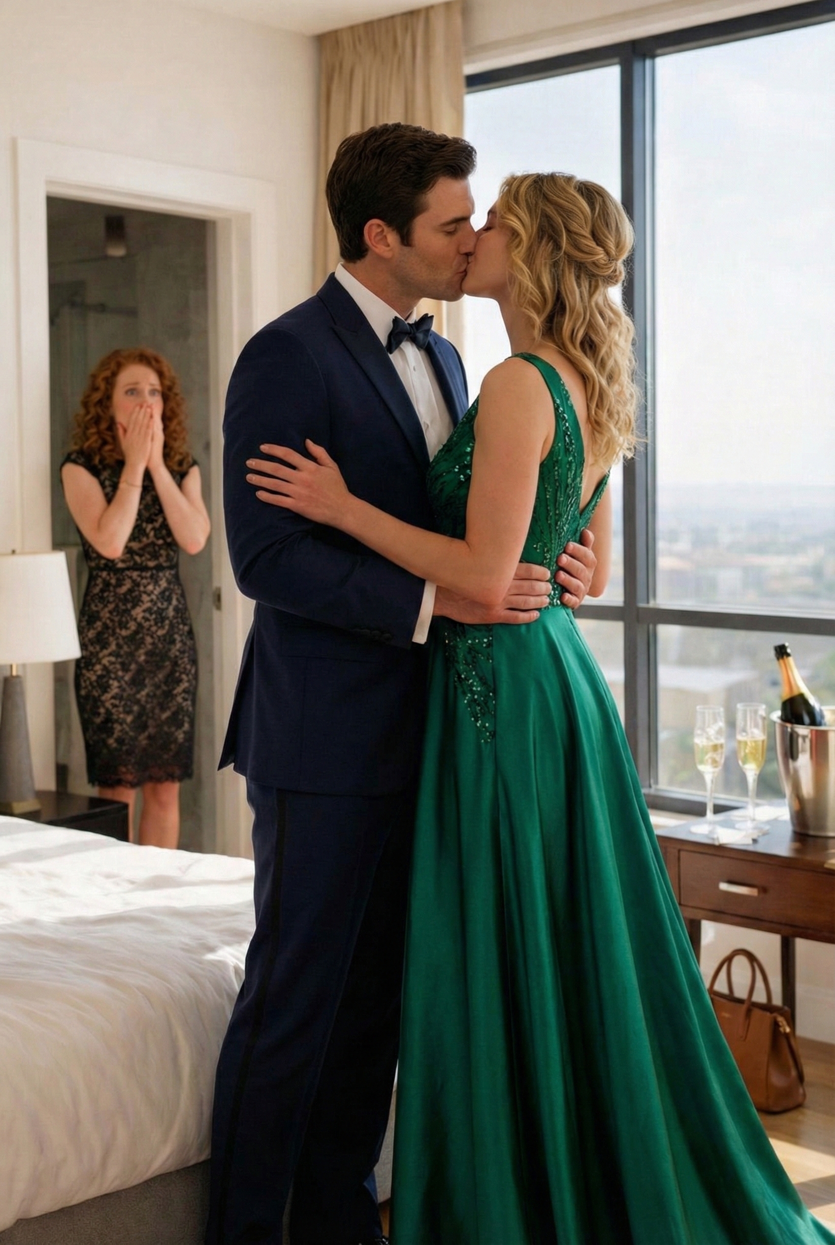 Ich erwischte meinen Mann mit einer anderen Frau in unserem Bett – und ich schrie nicht. Ich zerstörte ihn lautlos mit einem einzigen Telefonanruf.