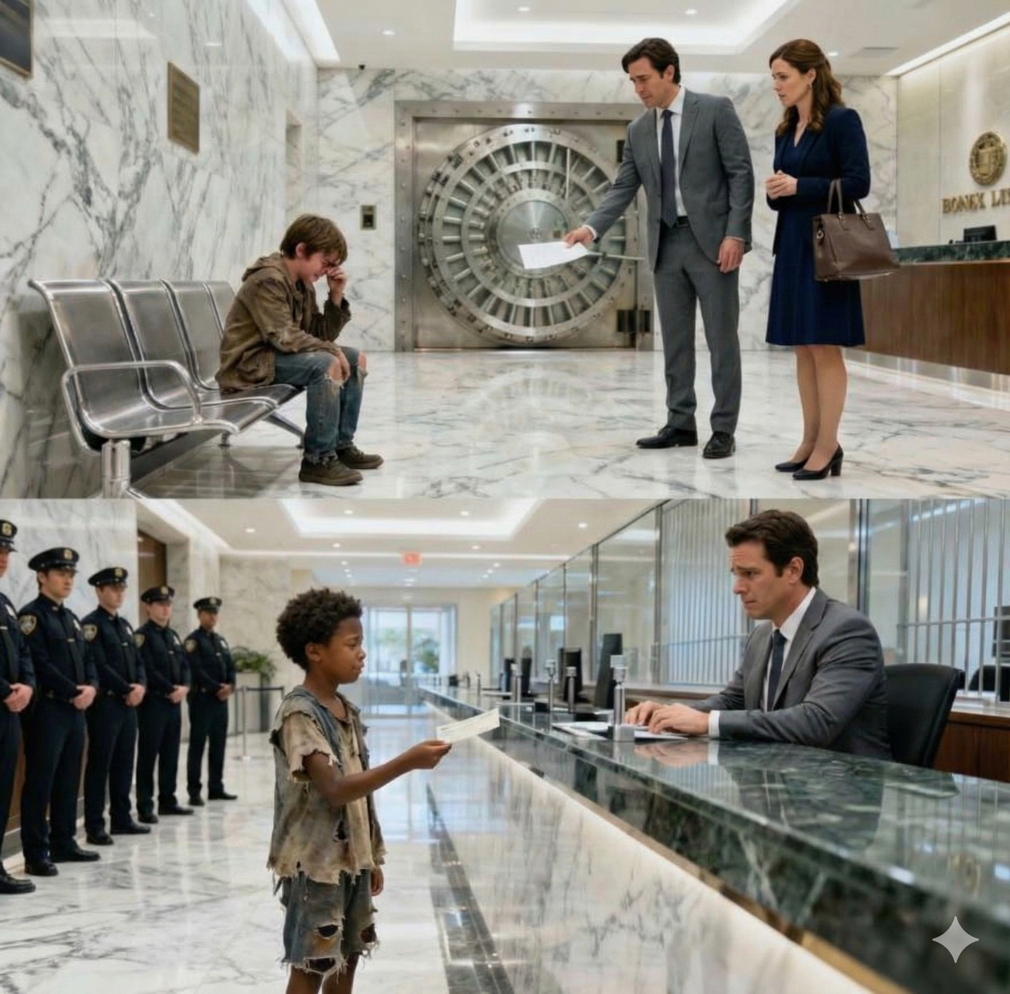 Schwarzes Kind in abgenutzten Schuhen ging zur Bank, um das Konto zu überprüfen, Manager lachte, bis er das Guthaben sah