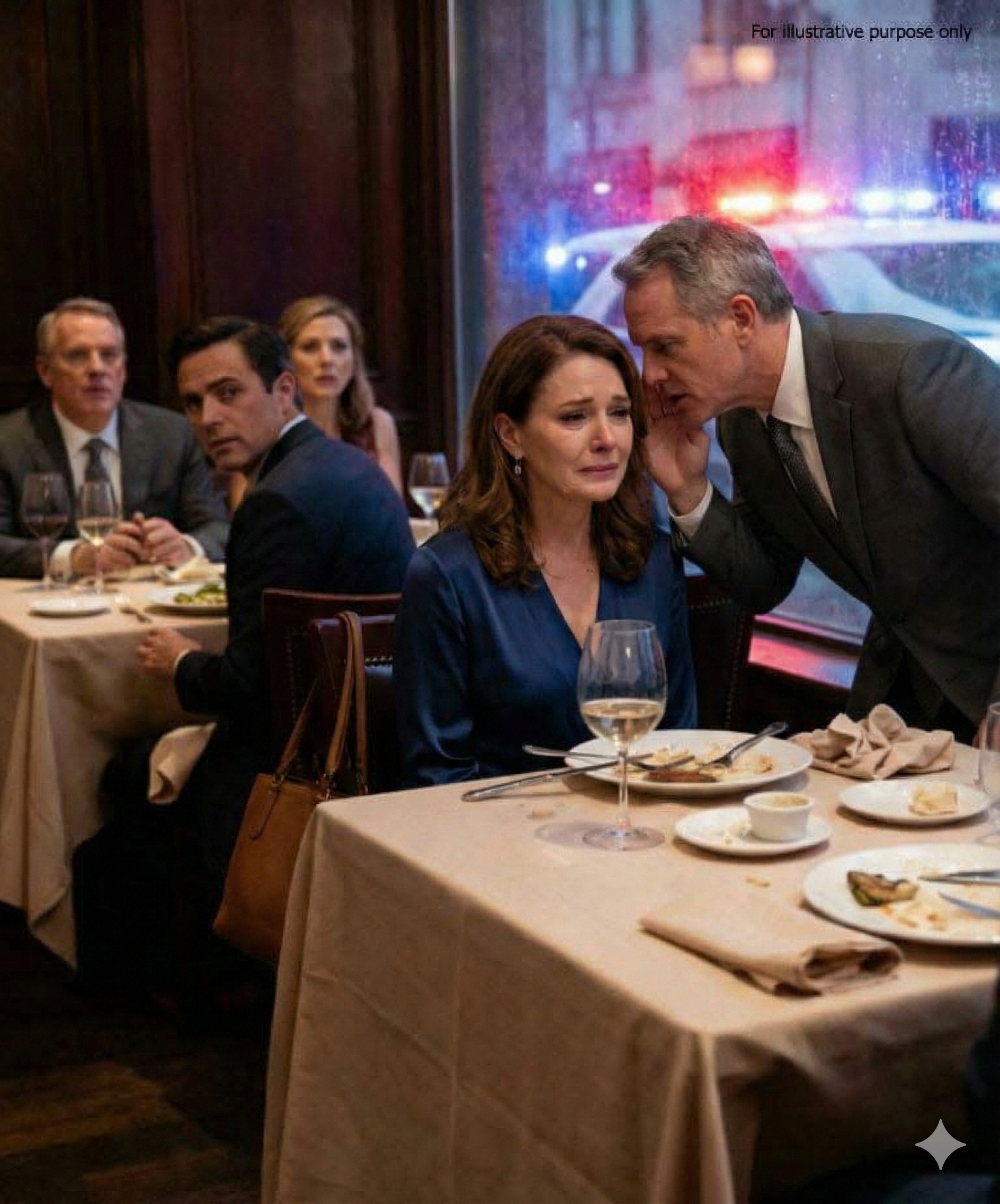 Ich aß mit meiner Tochter und ihrem Mann in einem gehobenen Restaurant zu Abend. Nachdem sie gegangen waren, beugte sich der Kellner nach unten und flüsterte etwas, das mich auf meinem Platz einfrieren ließ.