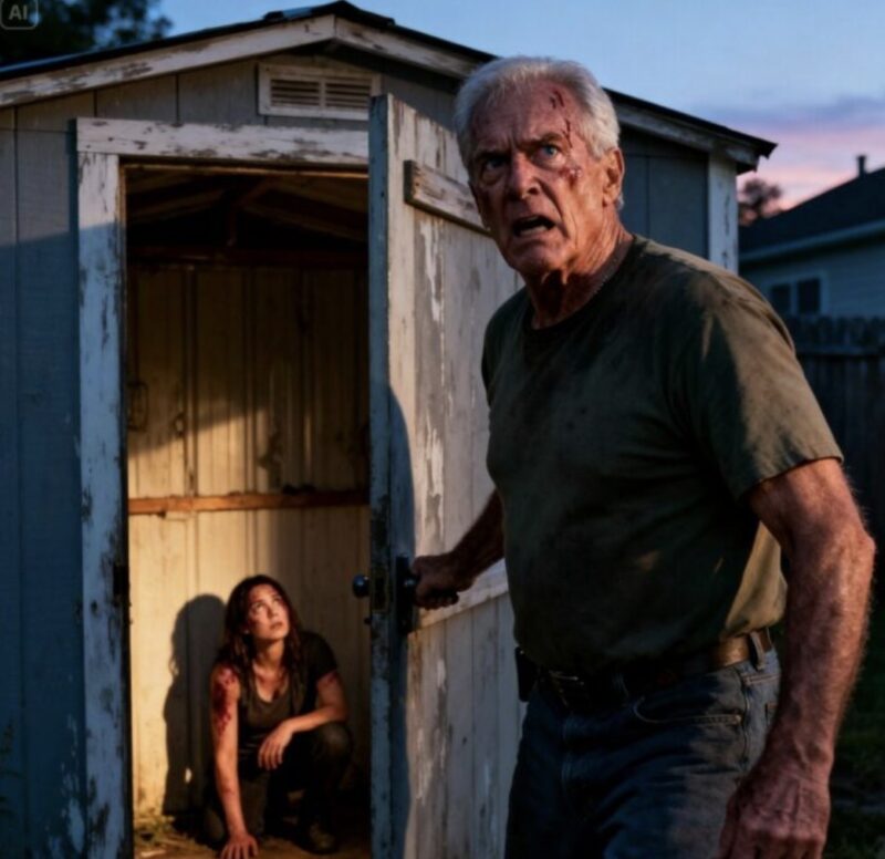 Monatelang rief meine Tochter nicht an, und diese Stille erschreckte mich mehr als jedes Schlachtfeld, auf das ich jemals getreten bin. Nachdem sie drei Stunden zu ihrem Haus gefahren war, lächelte ihr Mann und sagte: “Sie ist mit ein paar Freunden im Urlaub.” Irgendetwas in seinen Augen sagte mir, dass er lügt. Ich habe das Grundstück noch einmal umrundet… und ich war gelähmt. Aus dem verlassenen Schuppen hörte ich ein Flüstern: “Papa… bitte geh nicht weg.”