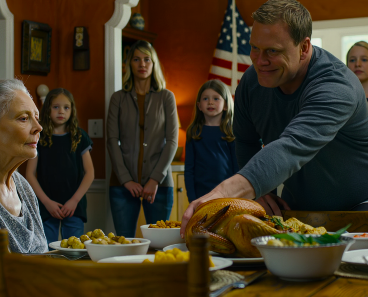 I was dining with family when my son-in-law shouted, “Is this useless old woman going to eat everything again?” The table laughed. I slowly stood up, wiped my mouth, and whispered, “Excuse me.” The next morning, the bank called him with devastating news.