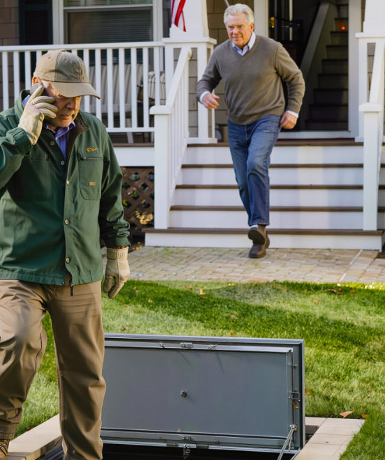 I hired someone to mow the lawn while my daughter was away. About an hour later, he called: “Sir… is anyone else in your house right now?” I hadn’t even had time to ask again when he continued: “I hear crying… from your basement. That’s not a TV.” At that moment, I understood: my house might be hiding something that I had never known about.