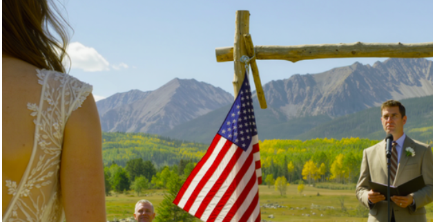 For six months, my daughter’s fiancé kept hovering around, asking about the property line of my Colorado ranch—at dinner, on walks—like he was measuring it with his eyes; I thought it was just curiosity. But during the wedding out in the meadow, right as she was about to say “I do,” she quietly pulled a note from her bouquet and shoved it into my hand: “Dad, help me.” I shot to my feet and…