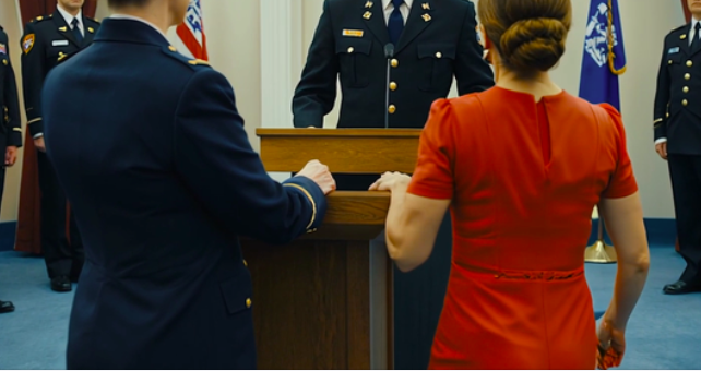 My Sister Pushed Me At My Promotion Reception. She Accused Me Of “Always Stealing The Spotlight.” Then A General Walked In, Looked At My Sister And Said Calmly: “Touch My Wife Again, And Your Life Is Over.” The Room Fell Silent. She Went Pale … And Was Escorted Out.