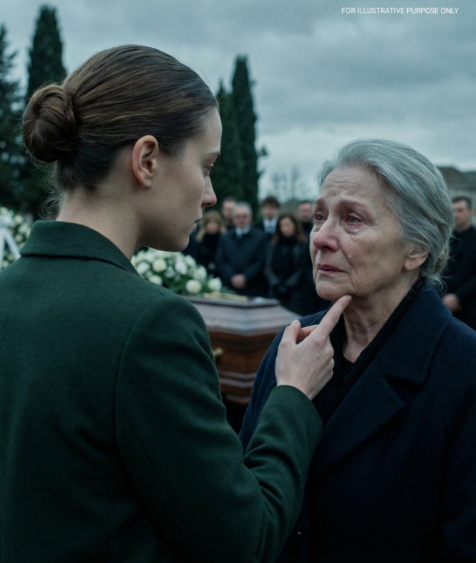 Bei der Beerdigung meines Mannes verkündete meine Tochter vor der Familie, dass ich es verdient habe, im Sarg zu liegen. Ich habe nicht geantwortet. Eine Woche später verweigerte ich ihr Erbe. Erst dann verstand sie Verrat.