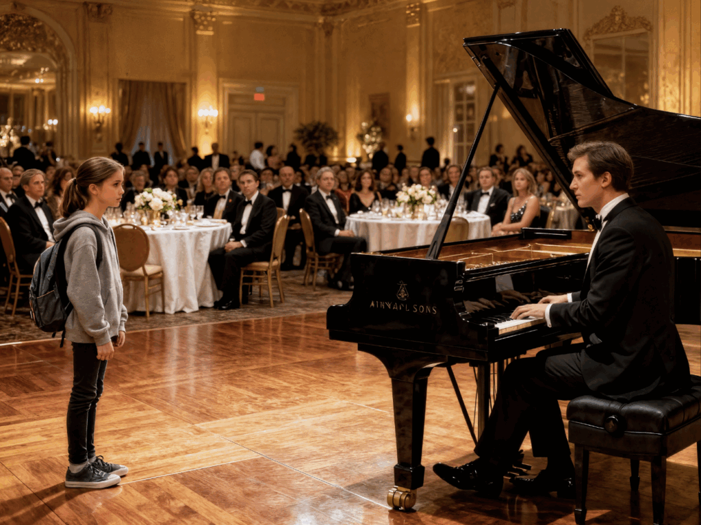 Posso suonare per un piatto di cibo? » Il momento in cui una ragazzina affamata di 12 anni si è seduta al pianoforte