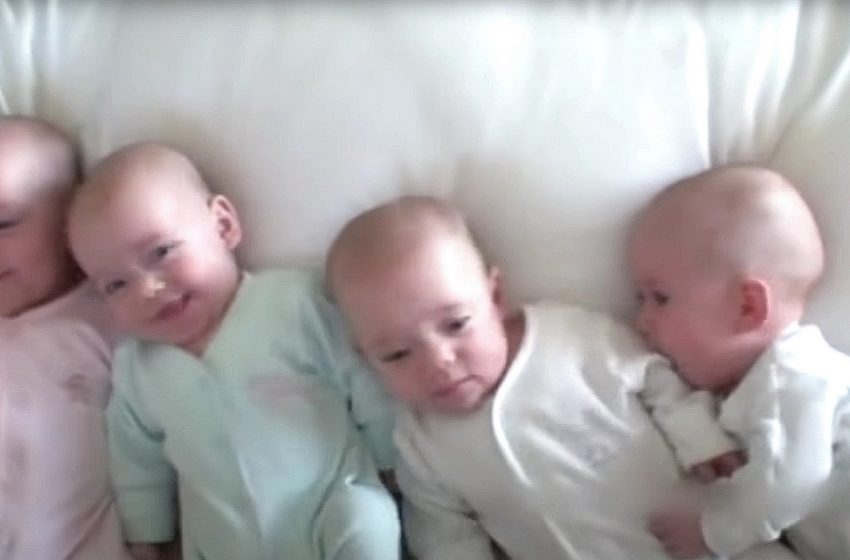 Una coppia che ha lottato contro l’infertilità ha concepito miracolosamente quattro gemelli identici! Ecco come sono ora!