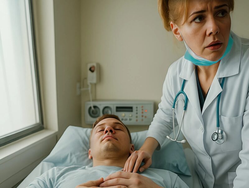 Un’infermiera dell’obitorio, pensando che non ci fosse nessuno nella stanza, voleva rubare il costoso anello del defunto, ma non appena toccò la mano dell’uomo, si bloccò per l’orrore.