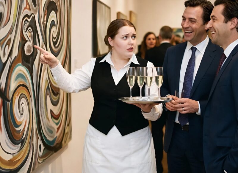 Lavoravo come cameriera a una mostra quando all’improvviso ho visto sul muro un quadro che avevo disegnato io stessa quando avevo sei anni e sotto c’era un’etichetta con il prezzo: 3 milioni.