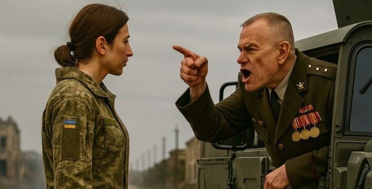 «Perché non mi saluti?» urlò il tenente colonnello alla giovane donna, che non aveva idea di chi fosse veramente.