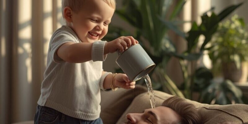 🔥 Il mio bambino mi ha lanciato un bicchiere d’acqua: poi si è scoperto che mi ha salvato la vita!