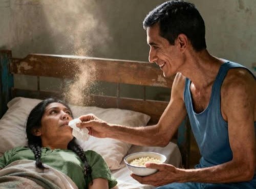 Mi sono preso cura di mia moglie paralizzata per 5 anni. Il giorno in cui ho dimenticato il portafoglio e sono tornato a casa, aprendo la porta… sono rimasto senza fiato.