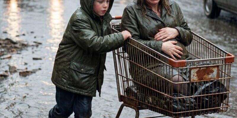 Quando le auto sfrecciarono oltre una donna incinta bloccata in una strada allagata, un dodicenne senzatetto si protese dalla pioggia per aiutarla. Giorni dopo, un SUV nero si fermò davanti alla mensa dei poveri e lui rimase paralizzato.