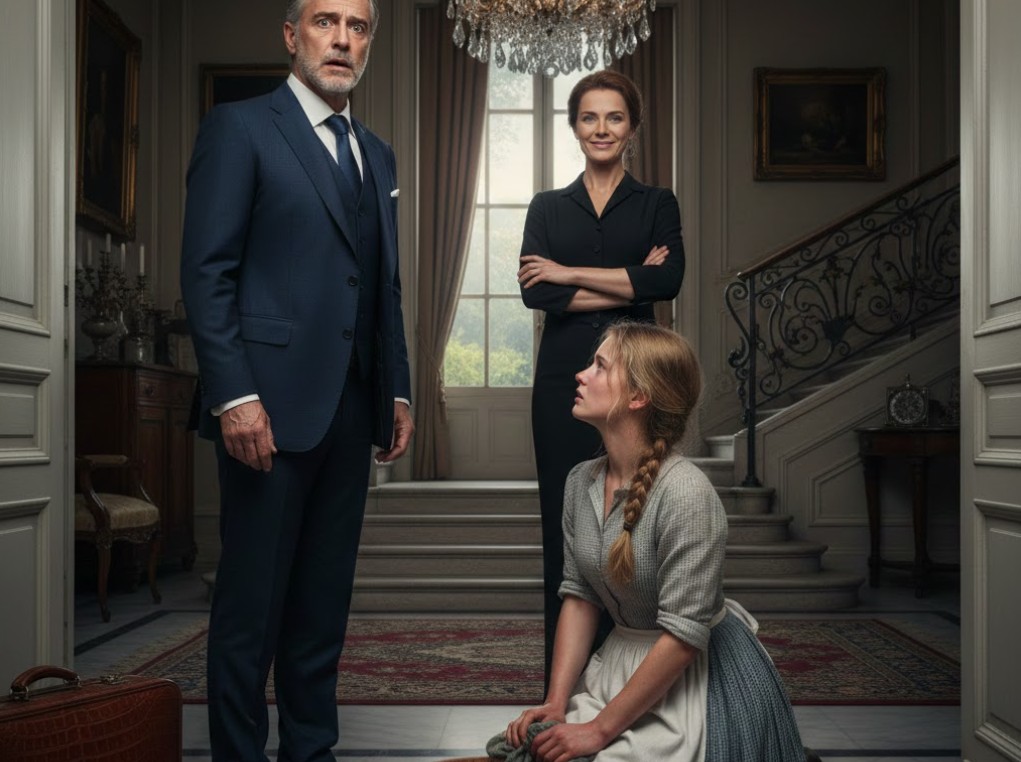 Er kehrte nach 15 Jahren zurück, um seine Tochter zu holen, und fand sie als Dienstmädchen — die Wahrheit, die den Millionär sprachlos machte