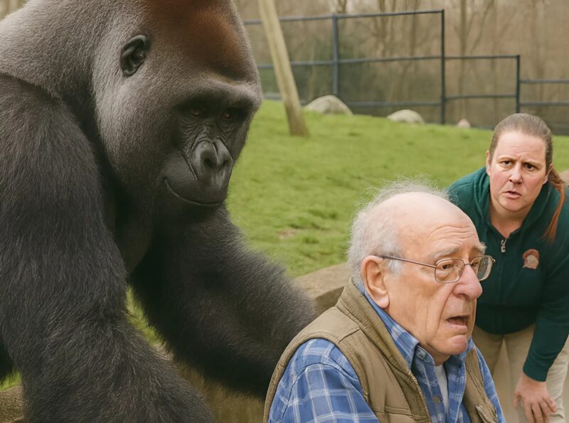 In uno zoo, un gorilla ha improvvisamente attaccato un uomo su una sedia a rotelle, afferrando le maniglie della sedia e non volendo più lasciarlo andare. Il personale dello zoo ha cercato di salvare l’uomo, ma poi è successo qualcosa di completamente inaspettato.