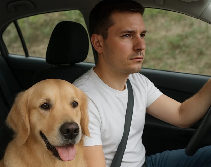 Mentre guidavo, il mio cane mi fissava e abbaiava forte, poi ho notato che stava guardando qualcos’altro, qualcosa di spaventoso.