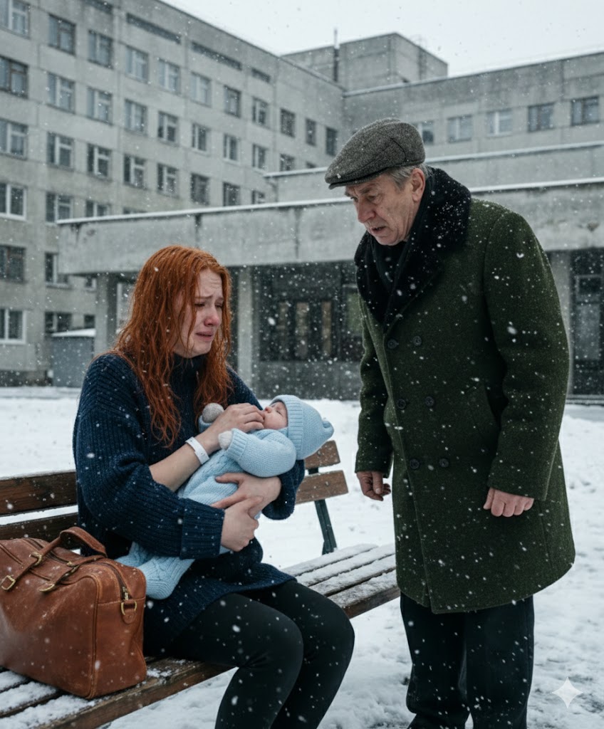 Lo zio arrivò al reparto maternità per prendere sua nipote e il neonato, ma la trovò seduta su una panchina, a piedi nudi, con il bambino stretto tra le braccia.