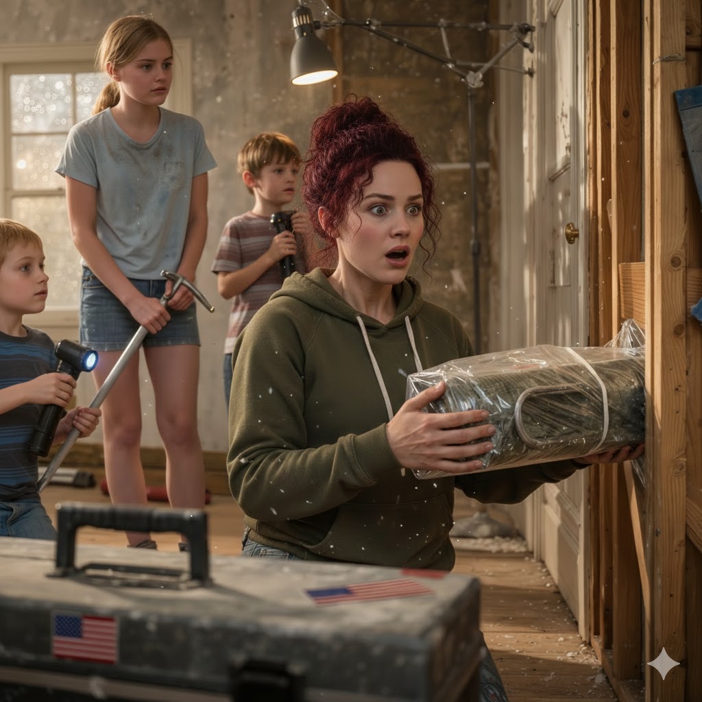 A divorced mother bought a dilapidated old house and began renovating it with her children to start a new life, until they dropped a wall panel and discovered something sealed behind it, wrapped up as if it were meant to be hidden forever. As soon as she saw what was inside, she realized this house was no accident.