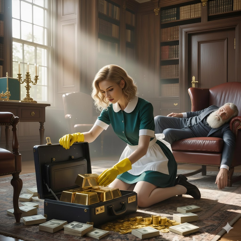 L’uomo ricco che fingeva di dormire per mettere alla prova la sua timida domestica