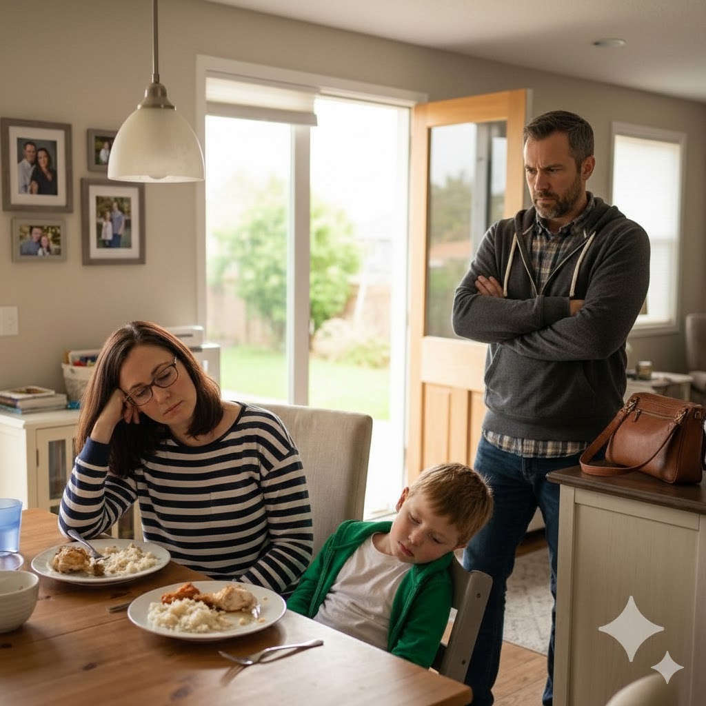 Mio marito ha preparato la cena e, subito dopo aver mangiato, io e mio figlio siamo crollati. Facendo finta di essere privi di sensi, l’ho sentito al telefono dire: “È fatta… se ne andranno presto entrambi”. Dopo che è uscito dalla stanza, ho sussurrato a mio figlio: “Non muoverti ancora…”. Quello che è successo dopo è stato al di là di qualsiasi cosa avessi mai potuto immaginare…