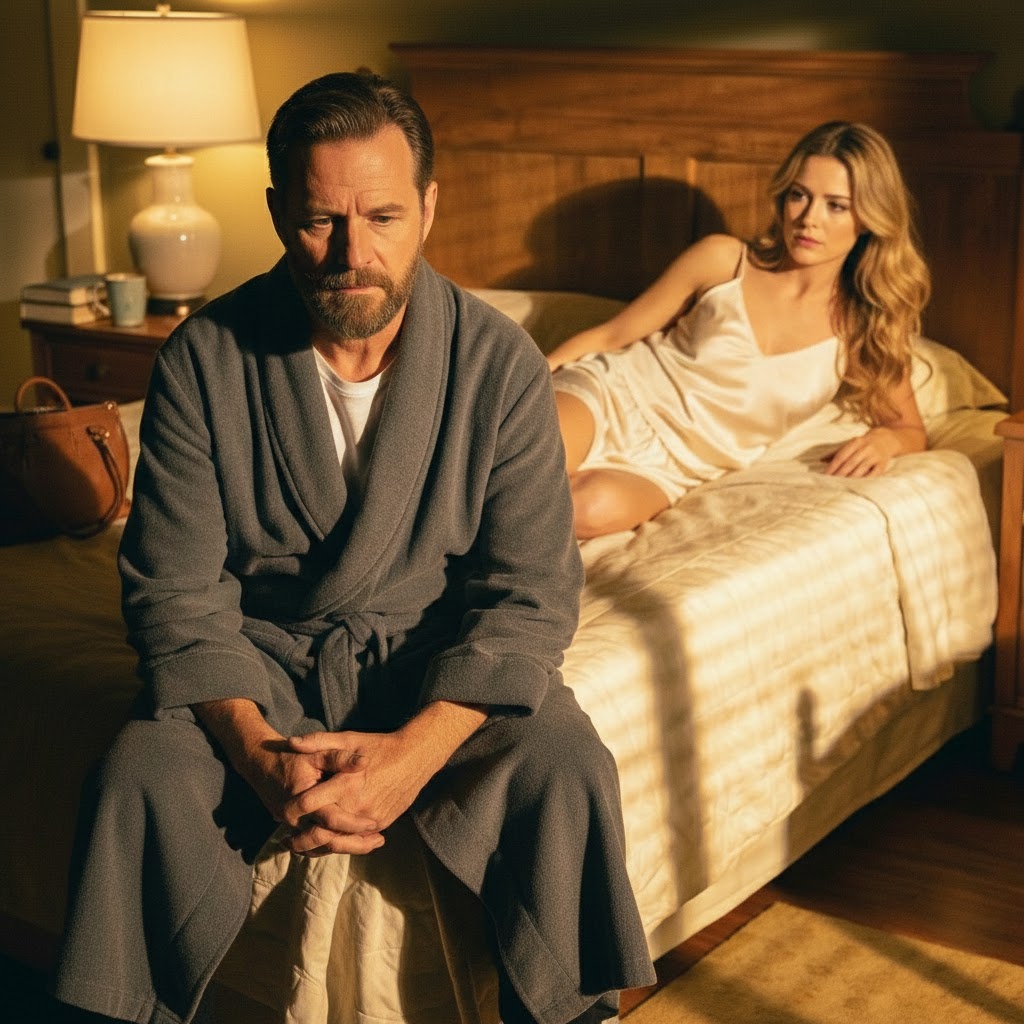 Ho sposato un vecchio ricco per salvare la mia famiglia… ma la prima notte di nozze non mi ha toccata. Si è semplicemente seduto al buio e mi ha detto: “Dormi. Voglio guardare”. Il modo in cui lo ha detto mi ha fatto venire i brividi… e al mattino ho capito che questo matrimonio non era mai stato una questione di soldi.