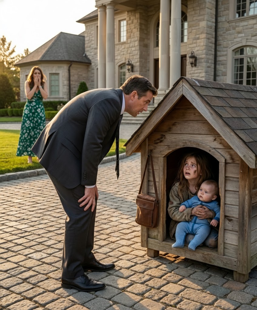 Una donna rinchiuse i bambini nella cuccia del cane; ma quando il padre tornò a casa e li trovò lì, rimase senza parole — e ciò che fece dopo lasciò tutti sconvolti.