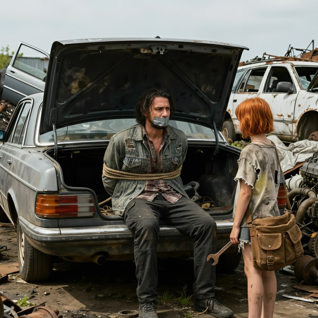 Una ragazza povera trova un milionario rinchiuso nel bagagliaio di un’auto — la sua reazione quando vede il suo volto cambia tutto