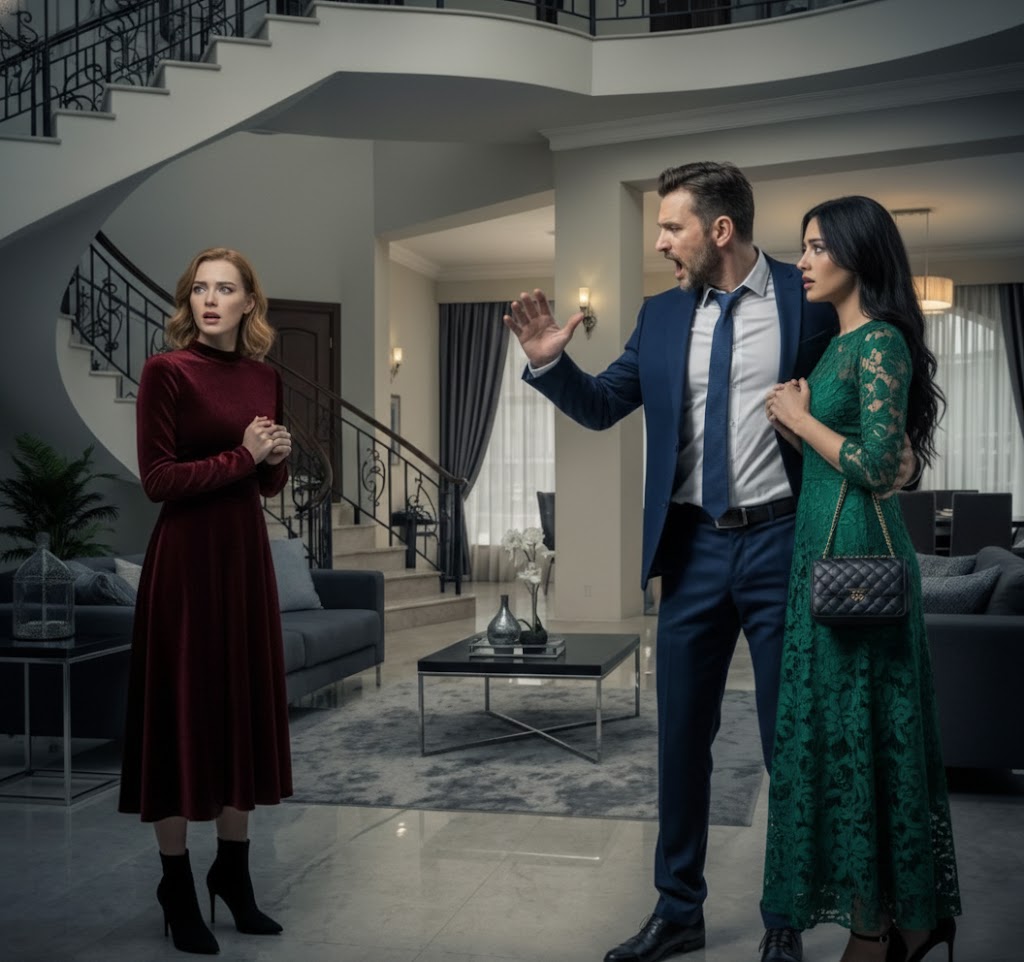 Il marito porta l’amante a casa, urla alla moglie: «Non meriti di vivere in questa villa» — pochi minuti dopo lei mostra gli atti di proprietà, lasciando tutta la famiglia senza parole…