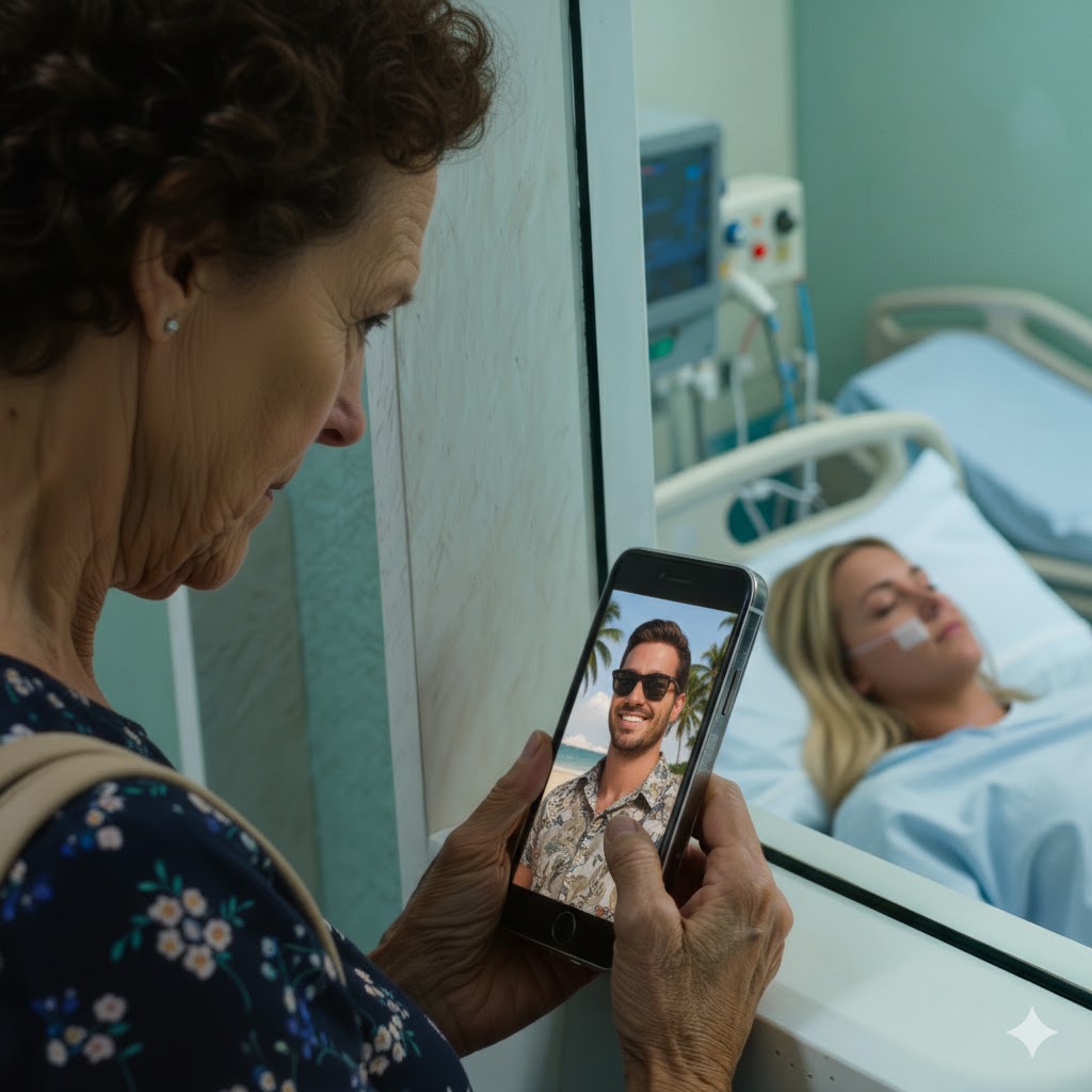 Without warning, I flew straight to Florida after 40 years in uniform—and went numb when I found my son lying alone in the ICU, not a single visitor for two weeks; then the neighbor pointed at my daughter-in-law’s Facebook: champagne photos on a yacht in the Keys. I flipped through $150,000 in yacht rentals, $200,000 in jewelry… then quietly held the power of attorney in my hand. One phone call—and she started to collapse.