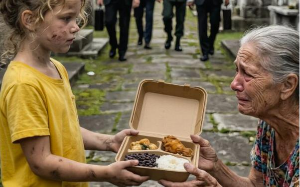 Ogni giorno una ragazzina senza fissa dimora condivideva metà del suo unico cibo con un’anziana signora… finché un giorno le guardie di sicurezza e un milionario cambiarono tutto.