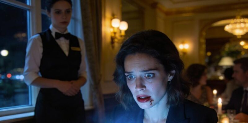 Nel nostro quinto anniversario di matrimonio ero seduta da sola al ristorante che mio marito aveva prenotato. Dopo trenta minuti, una cameriera si avvicinò al mio tavolo.