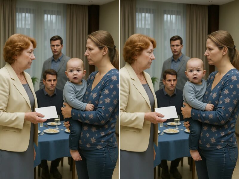 Mia suocera sventolava la busta con il test del DNA come un trofeo. E io mi sedetti di fronte a lei e sorrisi semplicemente, rendendomi conto che ora non sarebbe stata la mia illusione a crollare, ma la sua.