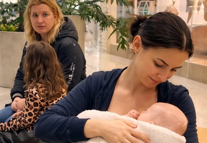 Una donna in un centro commerciale ha fatto una scenata perché stavo cercando di allattare il mio bambino, ma poco dopo è successo qualcosa che l’ha fatta pentire profondamente delle sue azioni.