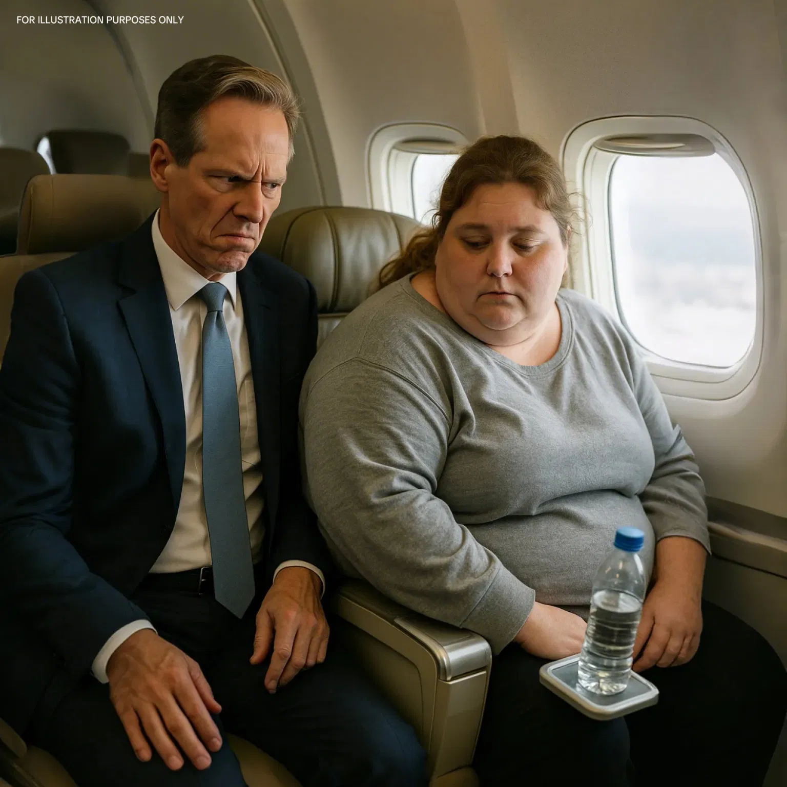 Un passeggero di prima classe la prendeva in giro per il suo aspetto e se ne pentiva pochi istanti dopo